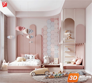 Children Room Scenes  Skp FIles 